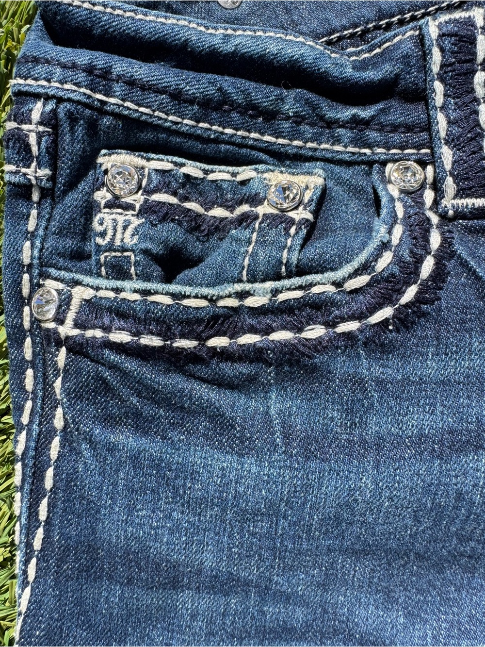 Miss Me, Blue Denim Jeans - Picture 2 of 5
